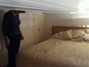 And watch out for the molding right down the middle of the bed!