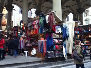 This is the smaller and more expensive of the leather markets. Those ties in the foreground are 5 euros each.