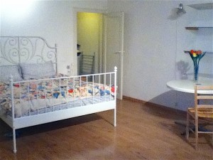 Our entire apartment in Paris was not as large as the bedroom in Florence.